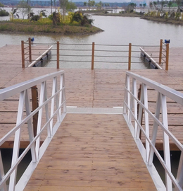珠海横琴湿地公园浮动平台活动引桥