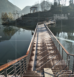 六盘水明硐湖东部国际城景观浮桥工程