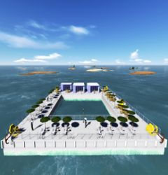 莱蒙水榭湾海上漂浮平台设计