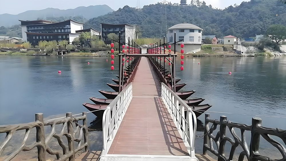 德立码头:资兴东江古渡浮桥正式免费开放 3