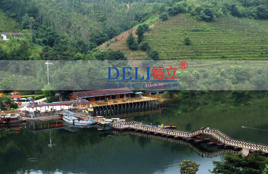 福建漳平市九鹏溪景观浮桥