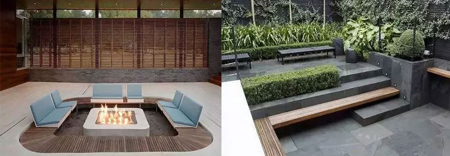 民宿设计中，有一种美叫下沉式庭院