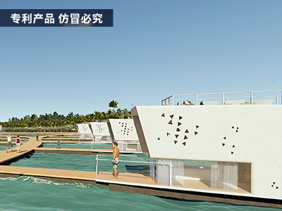 漂浮在水上的房屋-水上漂浮房屋